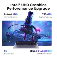 CHUWI GemiBook Plus Laptop 15.6" Intel N100 Graphics for 12th Gen 1920*1080P 16GB RAM 512GB SSD With Cooling Fan Windows 11 2