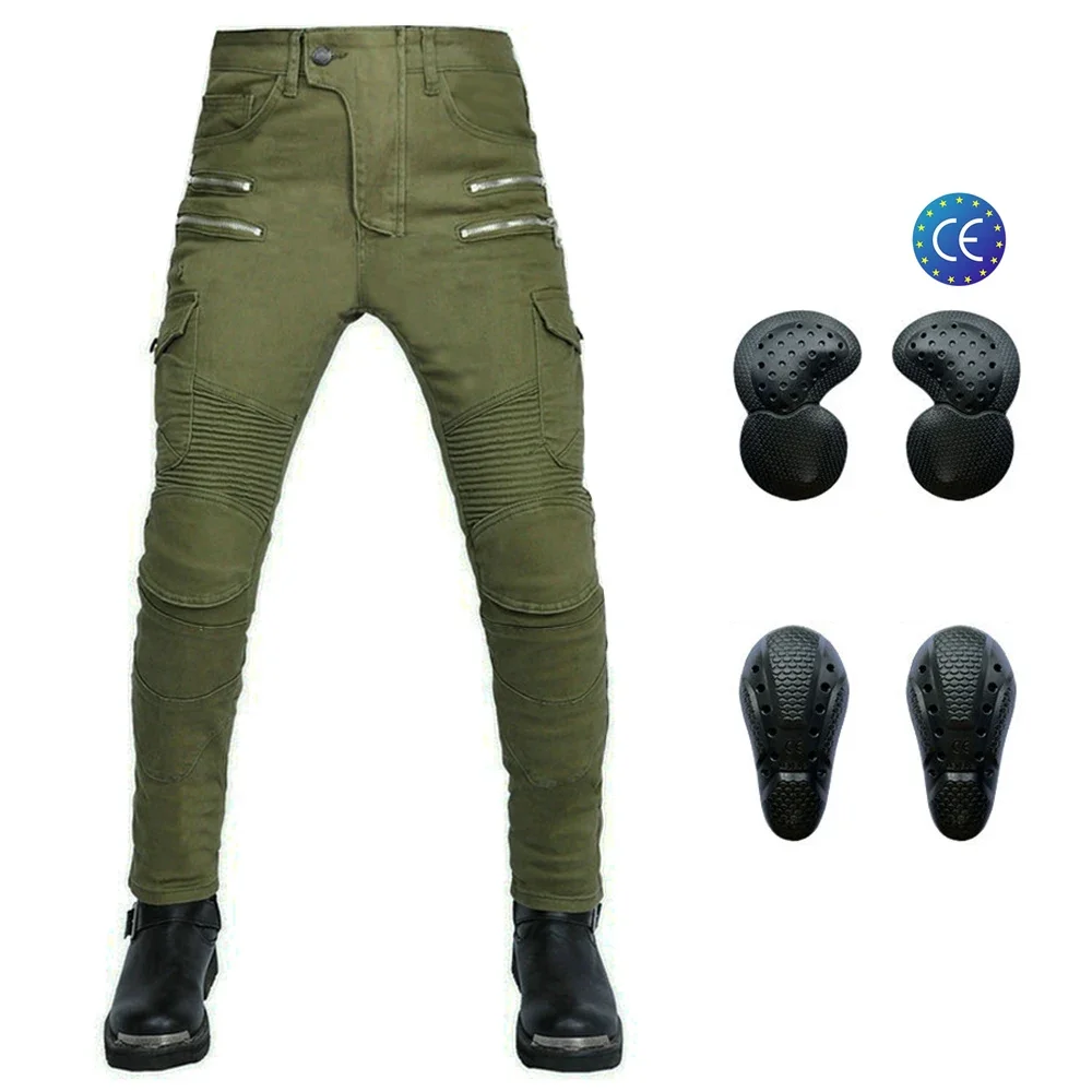 

Motorbike Riding Trousers Protective Off-Road Riding Drop Jeans Competition Outdoor Commuter Trousers Motorcycle Ski Pants