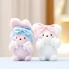 Wholesale 24pcs/lot 10cm wash bear Plush keyring Toy Stuffed animal rabbit dog bath Small pendants Keychain Gifts 6