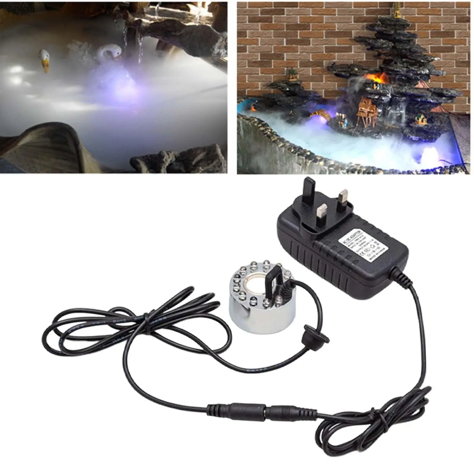 UltrasonicMistMakerFoggerHumidifierFogMachineColorfulLight