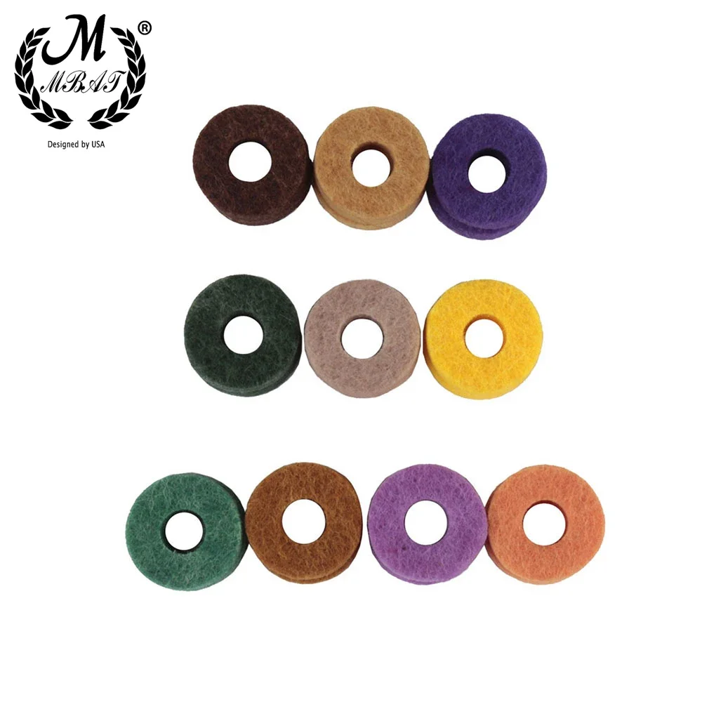 M MBAT 20 Teile/satz Drum Kit Becken Filz Pad Percussion Instrument Trommel Scheiben Filz Schutz Teil Zubehör Ersatzteile – Detail 12