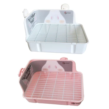 Toilette per lettiera per conigli per lettiera ad angolo per piccoli animali, per vasino