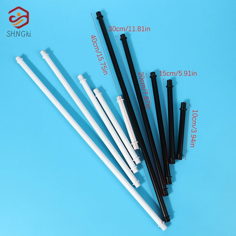 Lighting Accessories M10*1 Tooth Tube Lamp Double-headed External Tooth Hollow Metal Rod 10cm 15cm 20cm 30cm 40cm 50cm 1Pc led lamp accessories