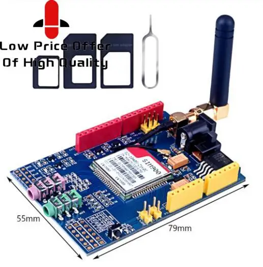 SIM900 GPRS/GSM Защитная макетная плата четырехдиапазонный модуль для Arduino совместимый