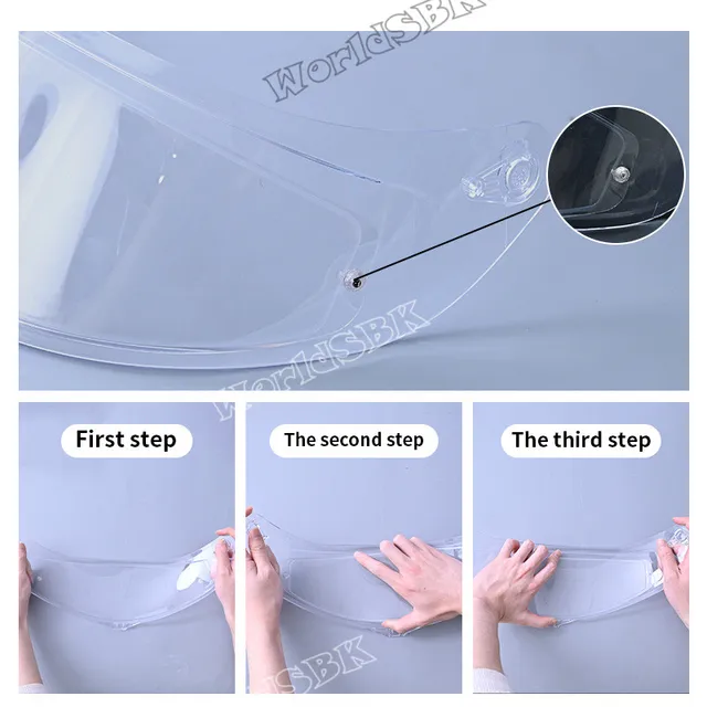 Visiera Per Casco Moto K1 K3SV K5 - Lente Sostitutiva In PC, Cromata Blu Antigraffio - Foto 9