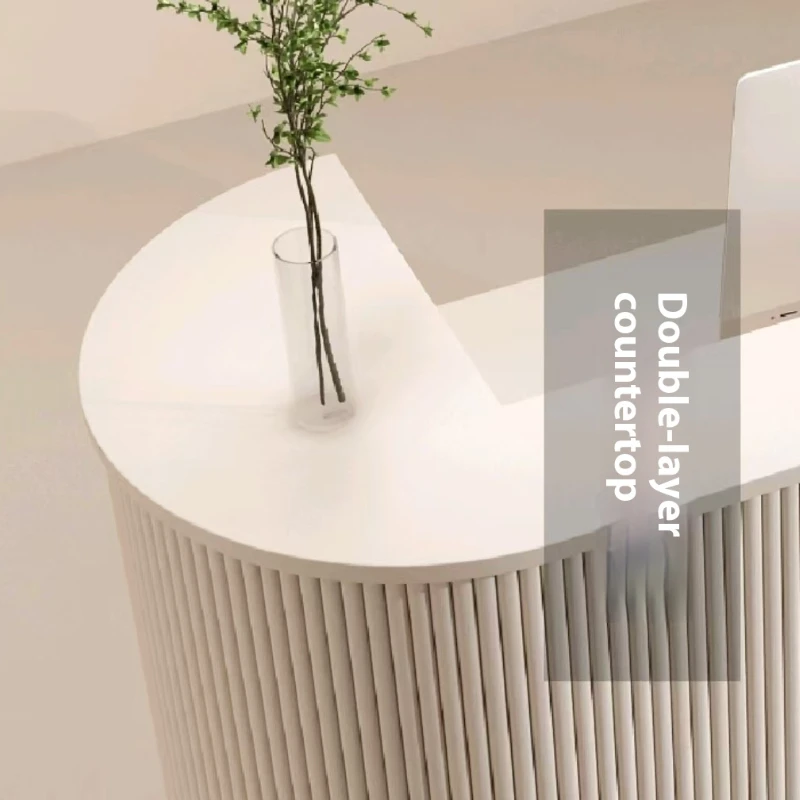 Store Mobile Reception Counter Podium Checkout Church Modern Reception Counter Console Store Empfangstheke Theater Furniture