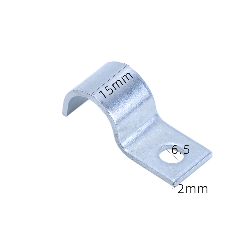 Unilateral pipe clamp saddle clamp cable wire fixing buckle fixing steel 5 6 8 10mmPipe oil circuit 1PCS hose clamps wire rope clamps cable clamps pipe clamps plastic clamps