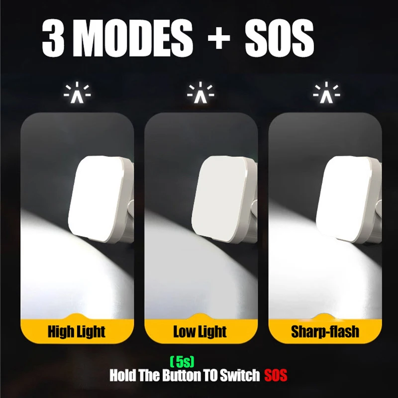 Rechargeable Portable LED Camping and Emergency Light with SOS Mode
