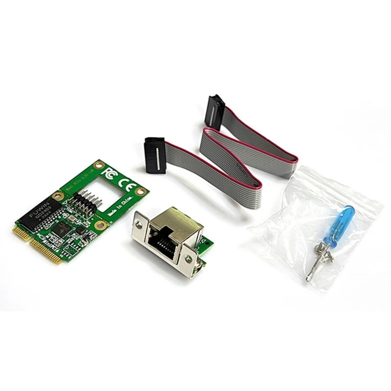 

RTL8125B Mini Pcie 2,5Gigabit Ethernet Card Настольная сетевая карта с мягкой маршрутизацией 10/100/1000M/2,5Gbps Адаптивная