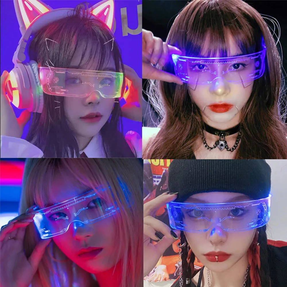 Christmas LED Glasses Colorful Luminous Glasses For Music Bar KTV Party