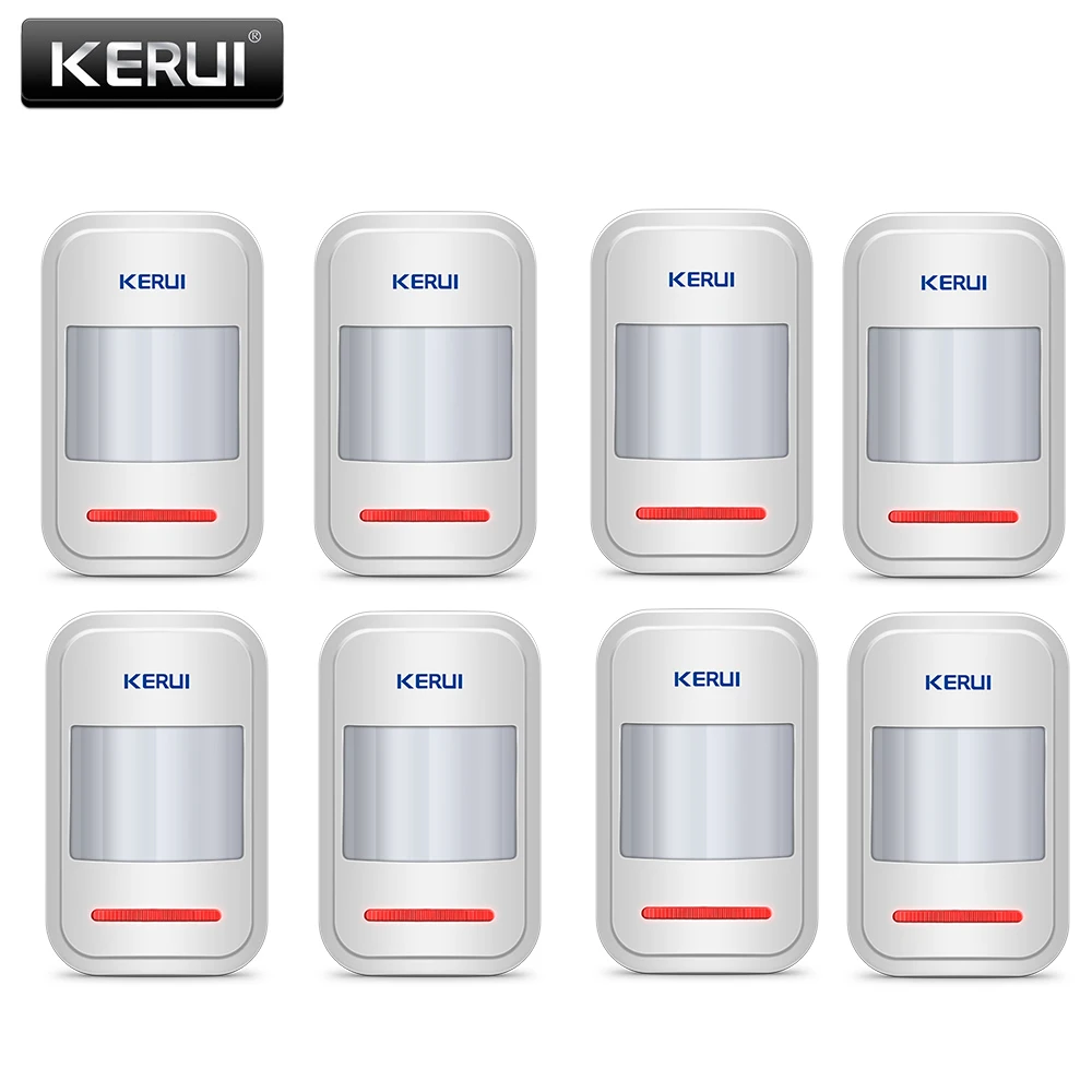 KERUI Wireless Infrared PIR Sensor Built-in Antenna 433MHz PIR Motion Sensor Detector For GSM PSTN Home Alarm System noise alarm for home Alarms & Sensors