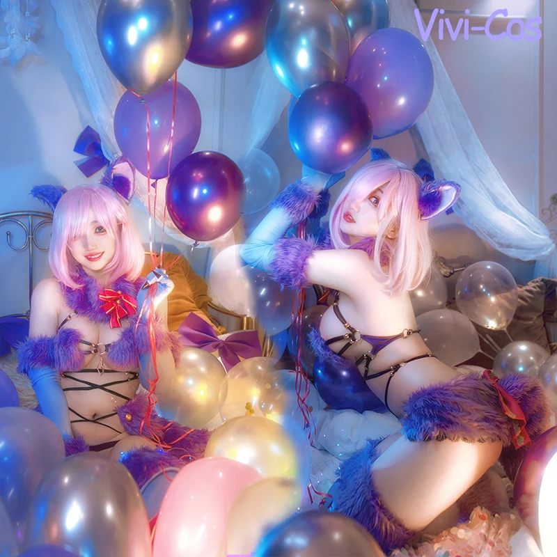 

Vivi-Cos Game Fate Grand Order FGO Mash Kyrielight сексуальный милый костюм косплей Хэллоуин женский костюм Ролевые игры для вечерние Новинка