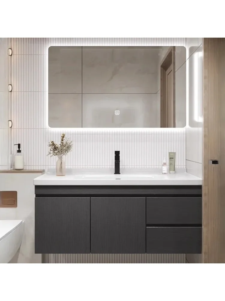 Simple Bathroom Cabinets Multifunction Wall-mounted Fog Removal Smart Mirror Cabinets Luxury Furniture Mueble Lavabo