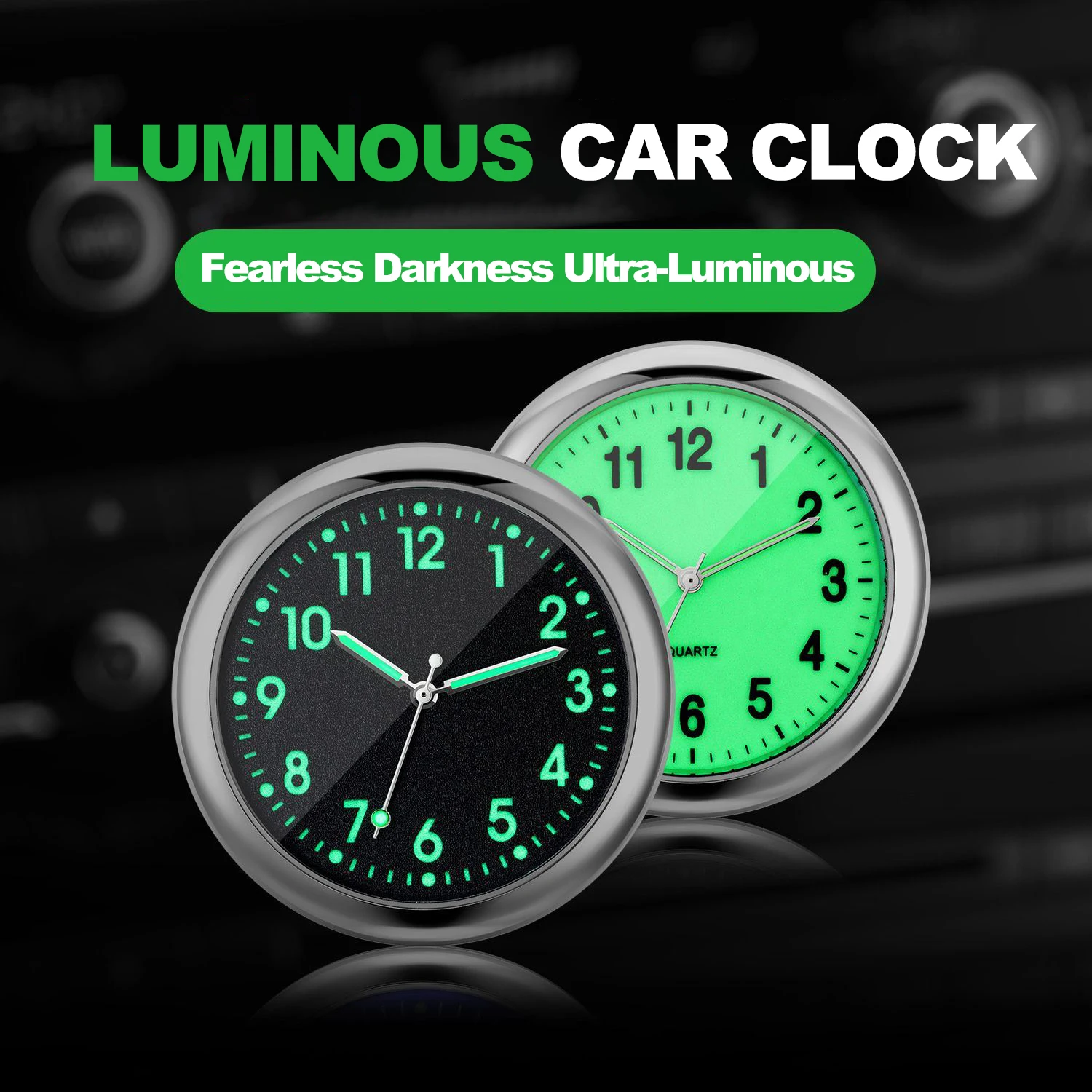 Mini-Mode-leuchtende-Auto-Uhr-Automobile-interne-Stick-On-Digitaluhr ...