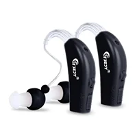 Rechargeable Digital Hearing Amplifiers, Mini Hearing Aids for Seniors, Sound Amplifier and Charging Base, 2Pcs 1