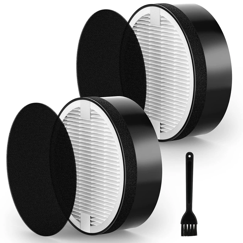 Lv-H132 Filtro Di Ricambio In Plastica Nera Per Levoit Lv-H132 Filtro Purificatore D'Aria 3-In-1 H13 Vero Filtro Hepa Parte Lv-H132-Rf