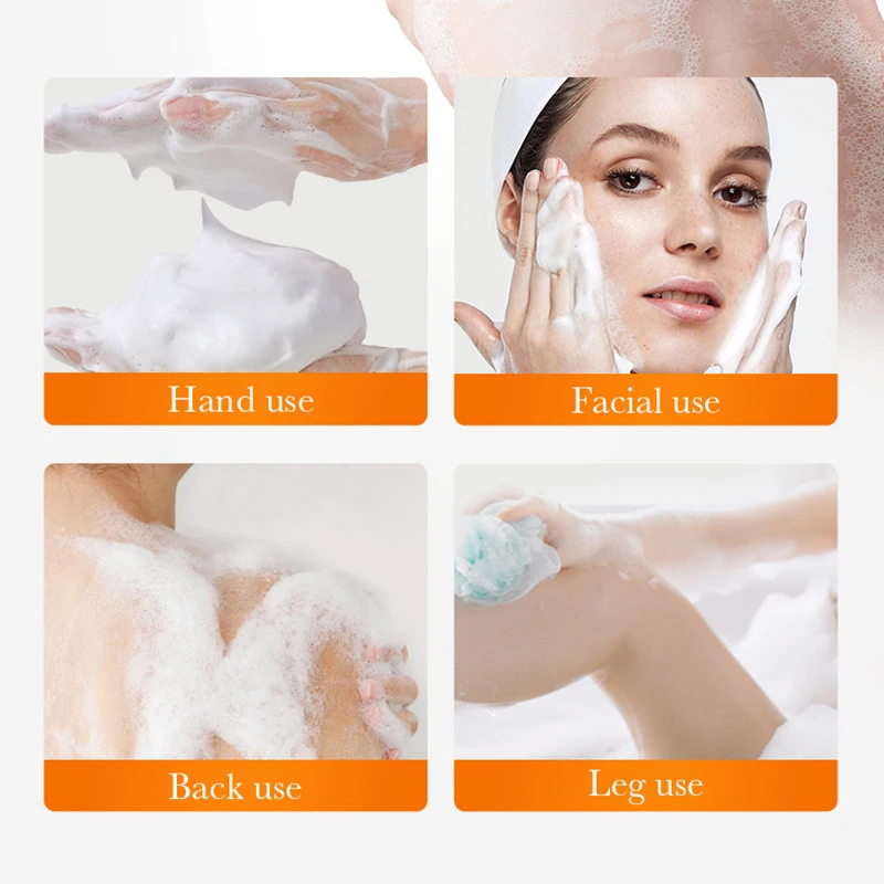 1/2pcs SADOER Kojic Acid Facial Soap Face Wash Foam Facial Cleanser Moisturizing Hydrating Oil Control Body Bathing Soap