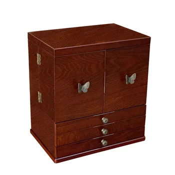 Luxury Jewelry Storage Box Large Capacity 360 Wood Vintage Multi Layer Jewelry Box Storage Organizer Case Desktop Gift Ideas