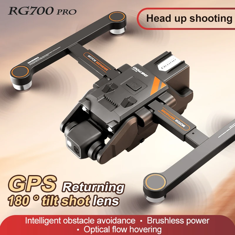RG 700Pro RC Drone GPS Obstacle Avoidance Aerial Photography HD Dual Camera Quadcopter Brushless Motor Helicopter Kid Adult Toy 2