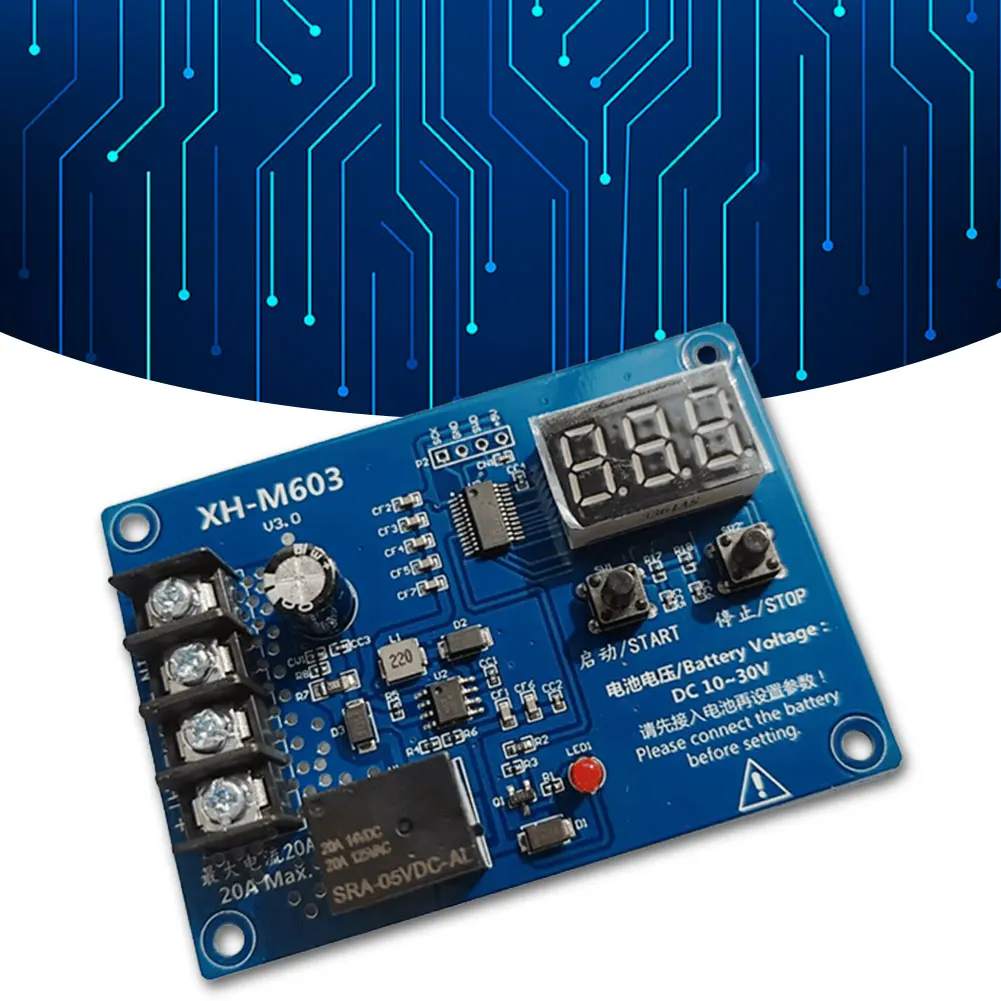 XH-M603 충전 제어 모듈 LED 디지털 디스플레이 스토리지 리튬 배터리 충전기 제어 스위치 충전 보호 보드