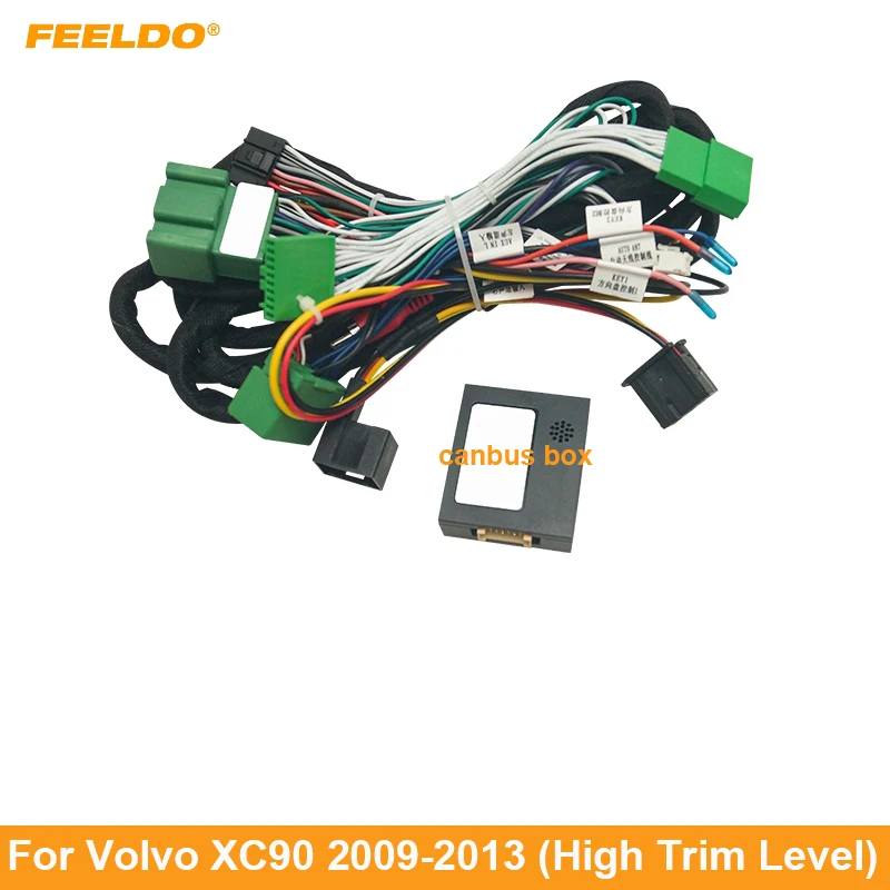 

FEELDO Car 16pin Audio Wiring Harness With Canbus Box For Volvo XC90 09-13 Aftermarket Stereo Installation Wire Adapter