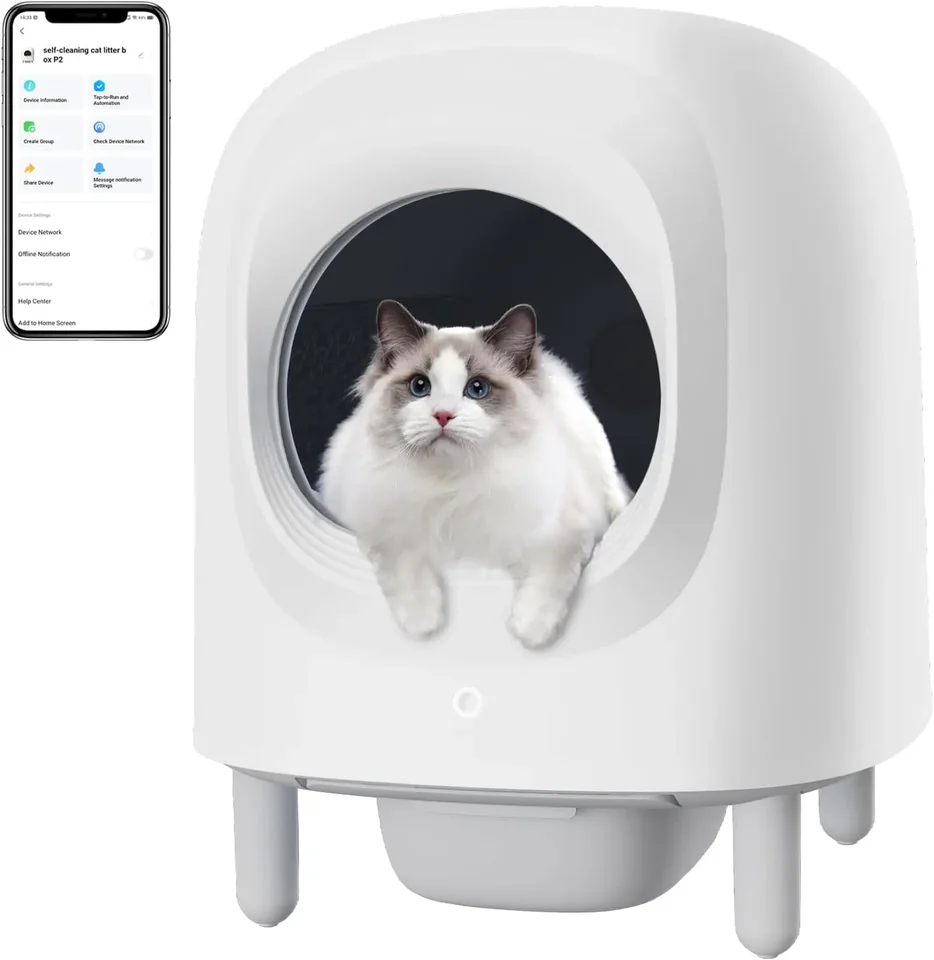 Automatic Self Cleaning Litter Box with App Control