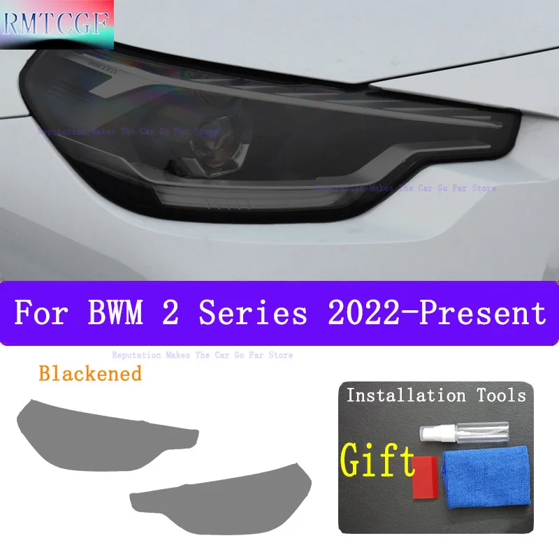 

Car Headlight Tint Black Protective Film Protection Transparent TPU Sticker BMW 2 Series Coupe G42 F22 F23Sportback Accessories