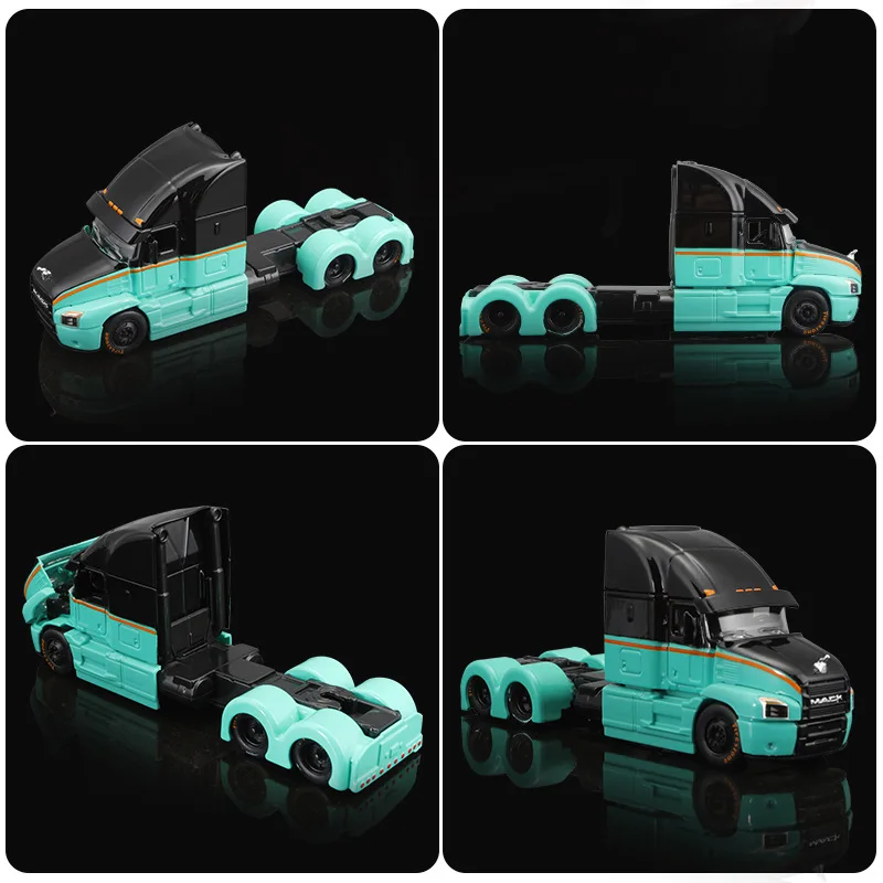 Maisto 1/64 Mini Truck Miniature, MACK ANTHEM WHITE Scale Trailer