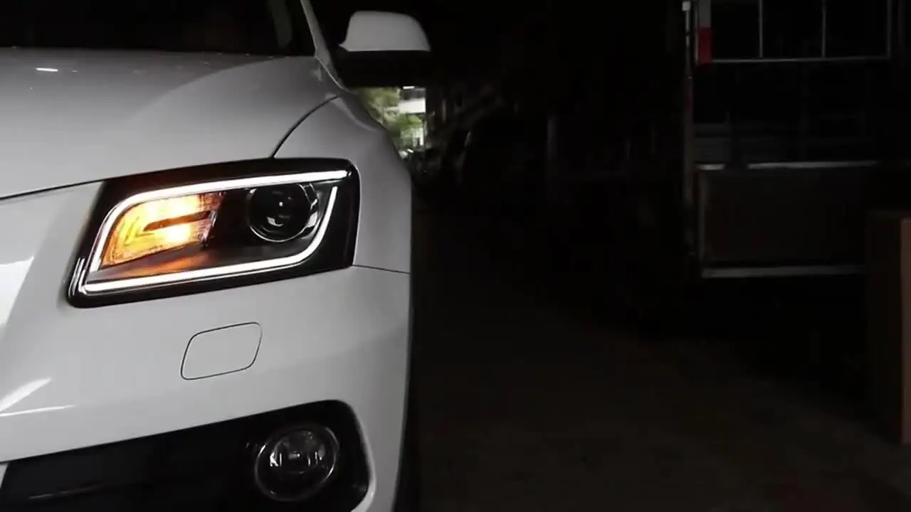 Светодиодные фары для фар Audi Q5 2009-2018 Q5L 8R Стайлинг светодиодные дневные двойной