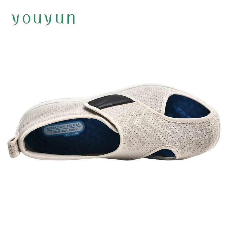 Summer elderly sandal enlarged size unisex walking shoes middle-aged and elderly shoes traveling, shopping non-slip casual