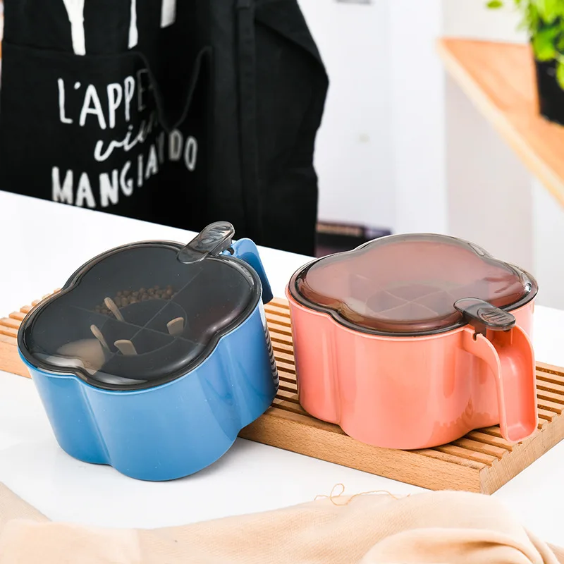 

Seasoning Box Kitchen Supplies One Multi-cell Storage Salt and MSG Seasoning Tank Household Seasoning Storage Seasoning Box