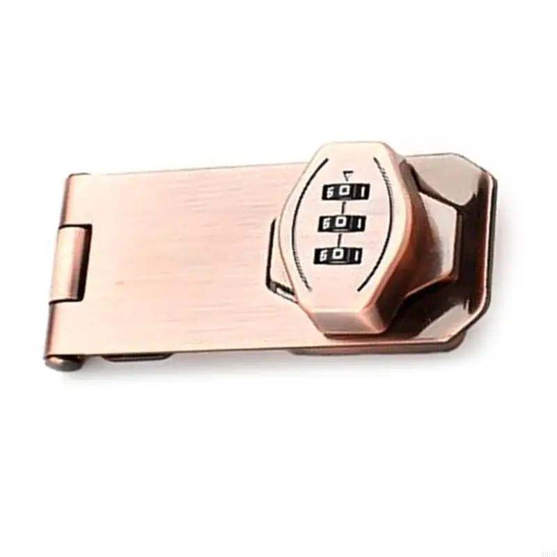 68UE AntiTheft Password Drawer Lock 3Digit Combination Lock Cabinet Hasp with Code Lockers Keyless Durable