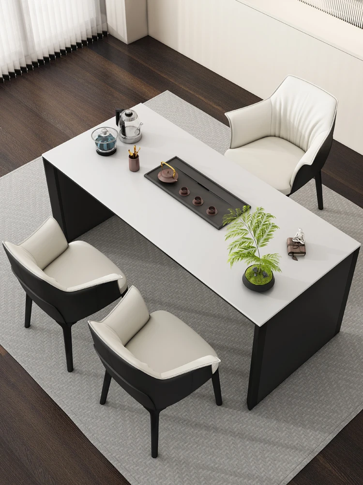 

XL Stone Plate Table-Chair Set Office Kung Fu Tea Table Kettle Integrated