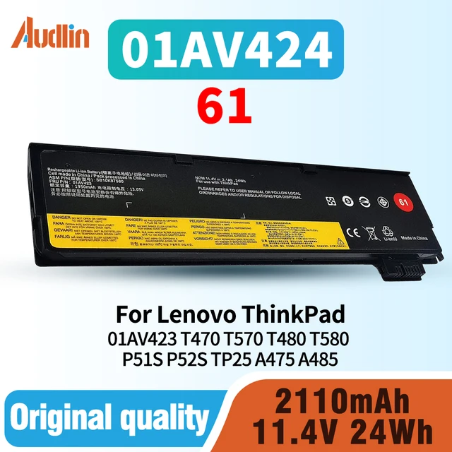 Laptop Akku Für Lenovo ThinkPad T470 T480 T570 T580 - 11.4V 24Wh
