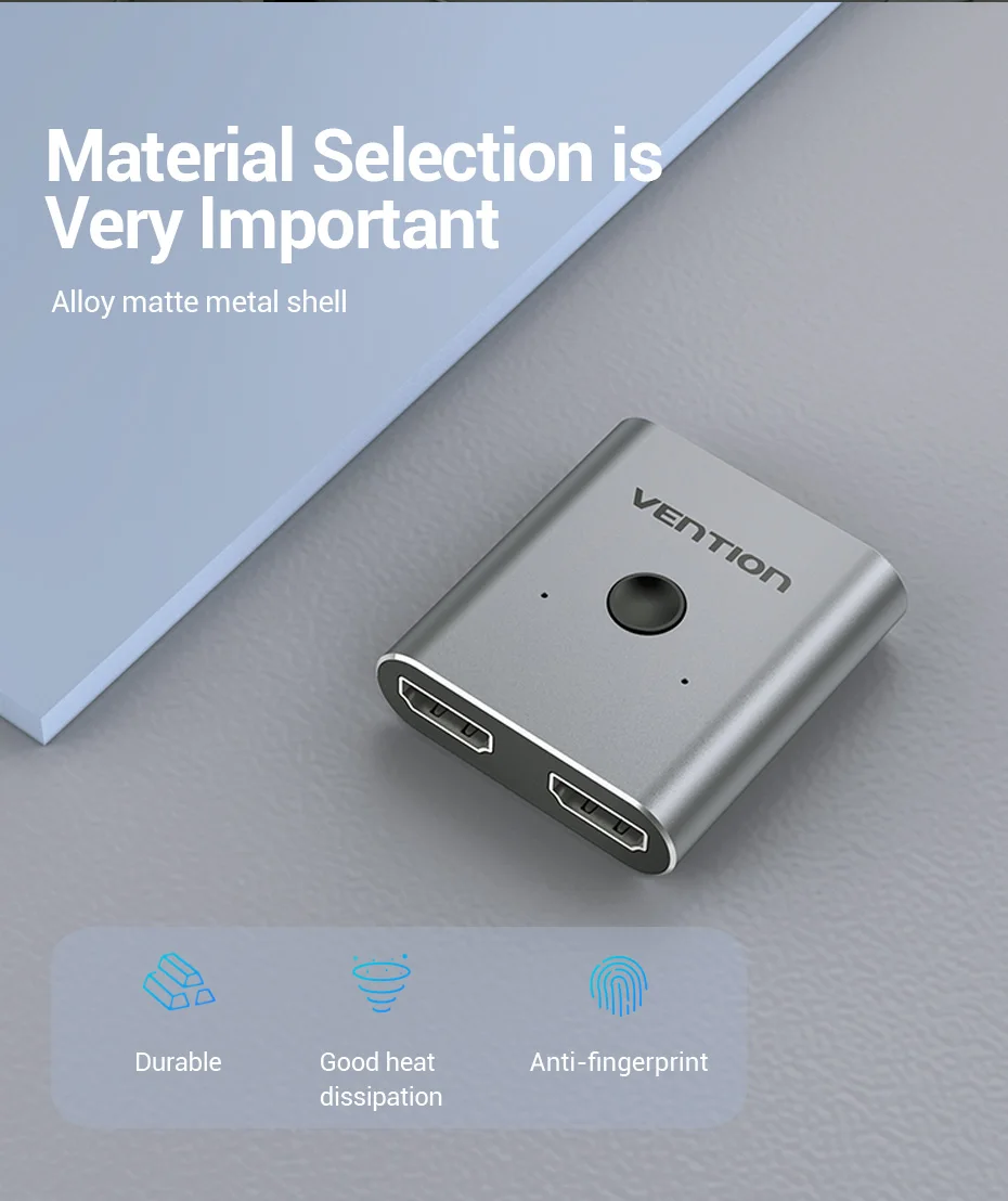 HDMI 2.1 Splitter Switch 8K 60Hz 4K120Hz 2 in 1 out for PC TV Xiaomi Series X PS