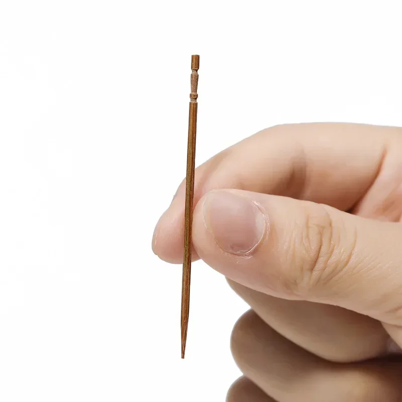 200 Pcs Disposable Carbonized Bamboo Toothpicks Supermarket Hotel Household Portable Single Head Toothpicks Fruit Toothpicks