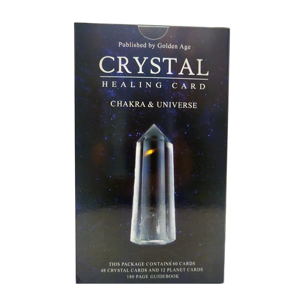 

12x7 cm Crystals Healing Zodiac Divination Oracle CardsHigh Quality English Sturdy Cards Runes Divination with PDF Guide Book