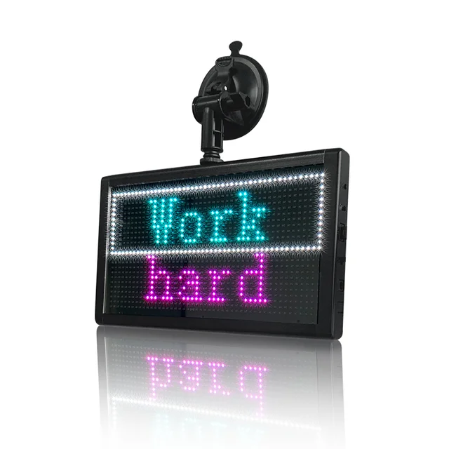 Car Window LED Sign WIFI Programmable Messages Car Display, 43 OFF