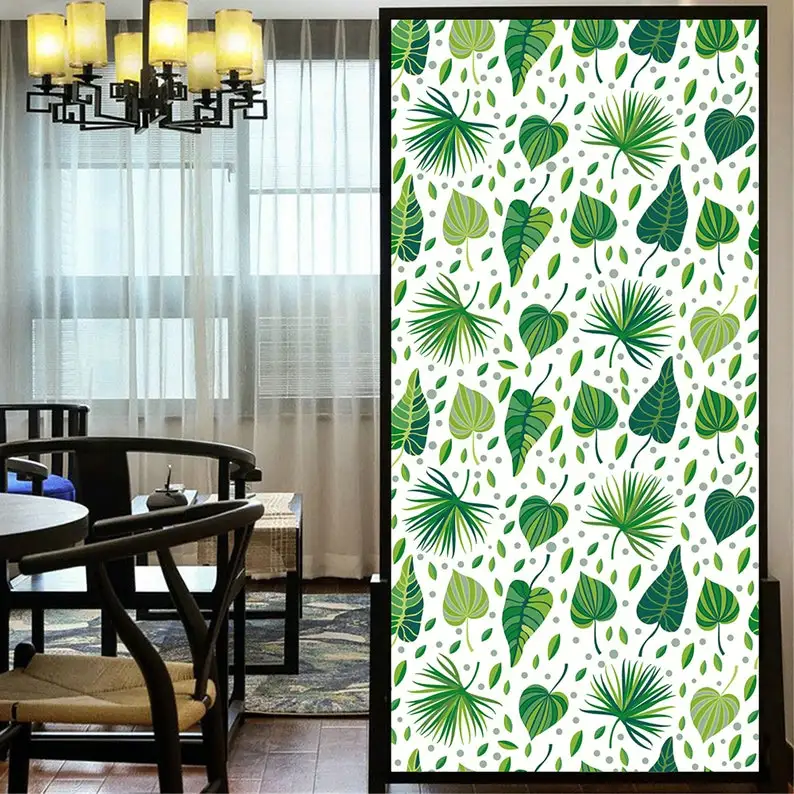 

Privacy Window Film Plants and Birds Privacy Window Film Glass Sticker Window Coverings Home Decro