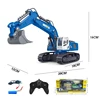 Huina 331 Alloy Remote Control Excavator Truck 9CH 1:18 39cm RC Engineering Vehicle Metal Model Car Boys Toy for Children's Gift 6