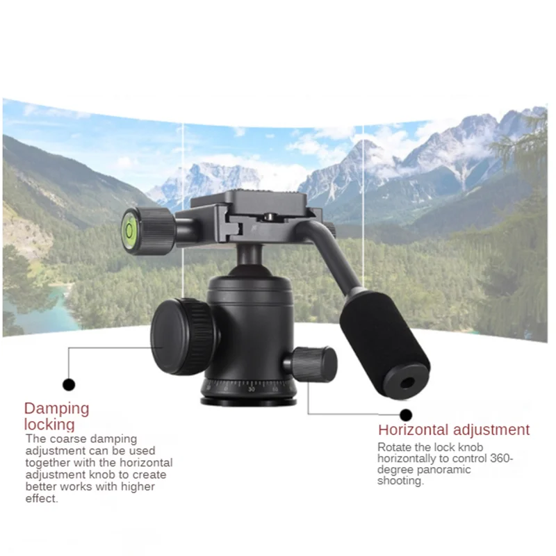 Mini Tripod Aluminum Alloy With Ball Head Digital SLR Camera Desktop Stand Portable Phone