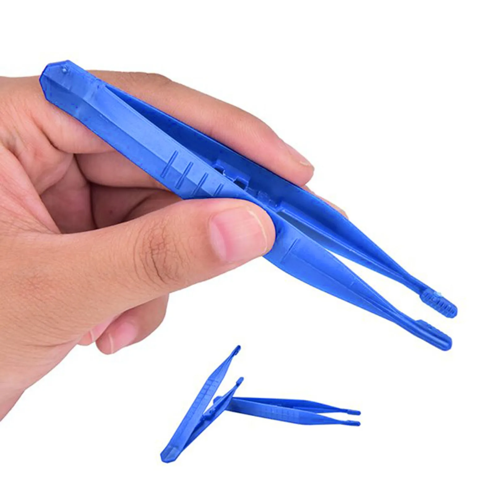 Plastic Tweezers 1/10 PCS Disposable Tweezers Small Plastic Craft Tweezers
