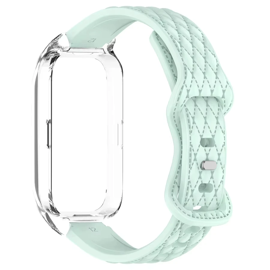 Silikonarmband für Mi Band 9 8 Aktives Armband für Xiaomi Smart Band 8 Aktiv für Redmi Band 3 2 Armband mit PC-Gehäuse – Detail 5