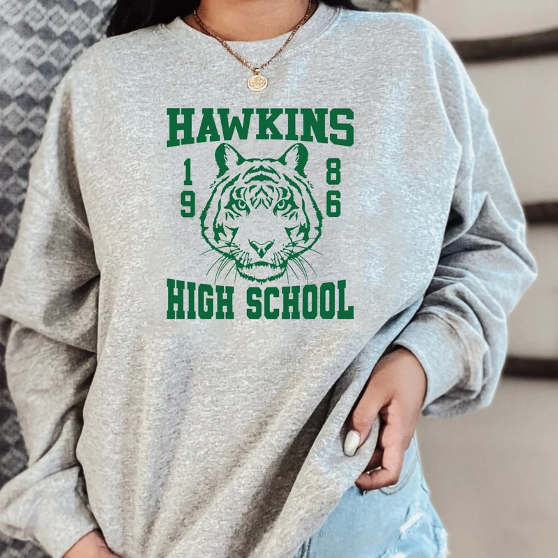 Hawkins High School Sweatshirt | Hawkins Indiana Sweatshirt | Clothes  Strange Things - Hoodies u0026 Sweatshirts - Aliexpress