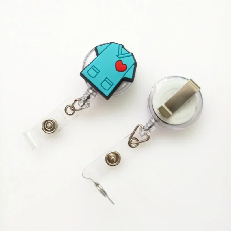 1Pc Cartoon Trasparente Retrattile Ospedale Medico Badge Reels Carta D'Identità Porta Cremencial Badge Holder Cordino Porta Cremencial