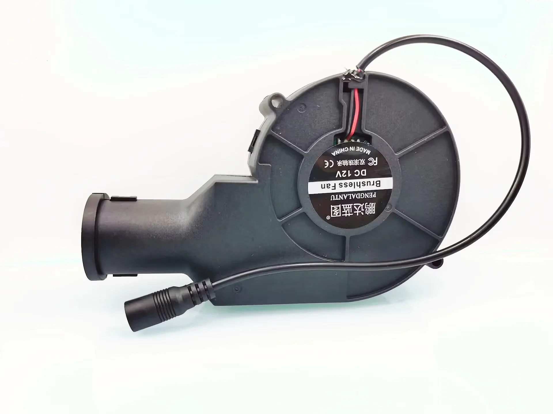 Barbecue stove wind gathering turbine moxibustion smoke exhaust blower 12V 1.8A high-speed double-ball fan with governor