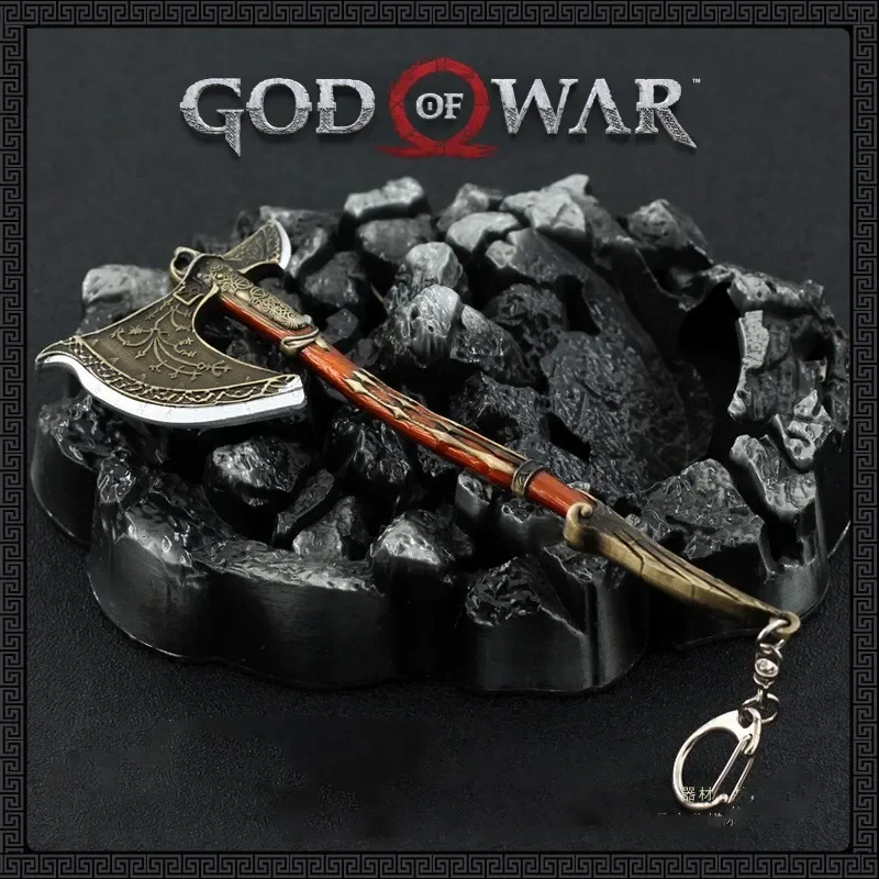 God of War Weapon Leviathan Ax Kratos Blades of Chaos Metal Weapon Model Ghost of Spart Toy Katana Weapons Samurai Sword Gifts 6