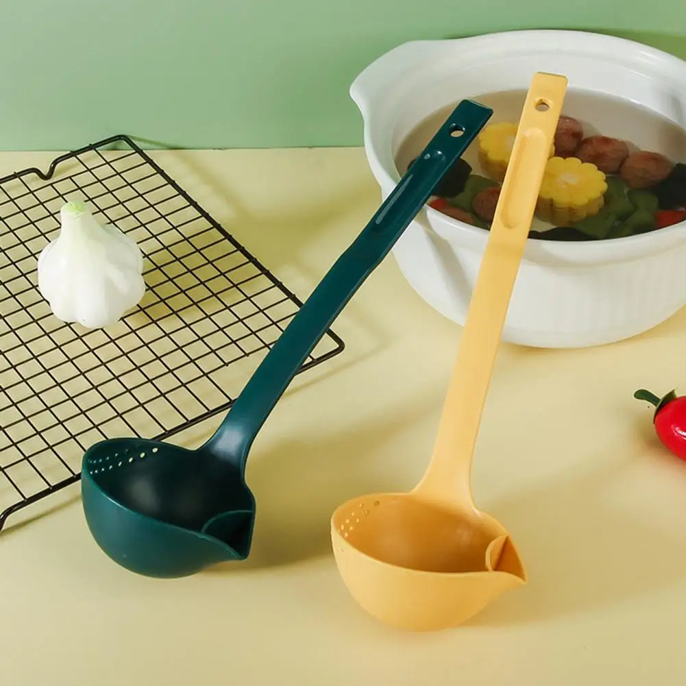Oil-separating Spoon Oil Filter Spoon Oil-separating Hot Pot with Long Handle for Safe Cooking for Kitchen