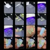 3D Nails Art Silicone Mold Pad Snowflake Snowman Santa Claus Nail Carving Manicure Tool Relief Winter Christmas Relief Mould DIY 5