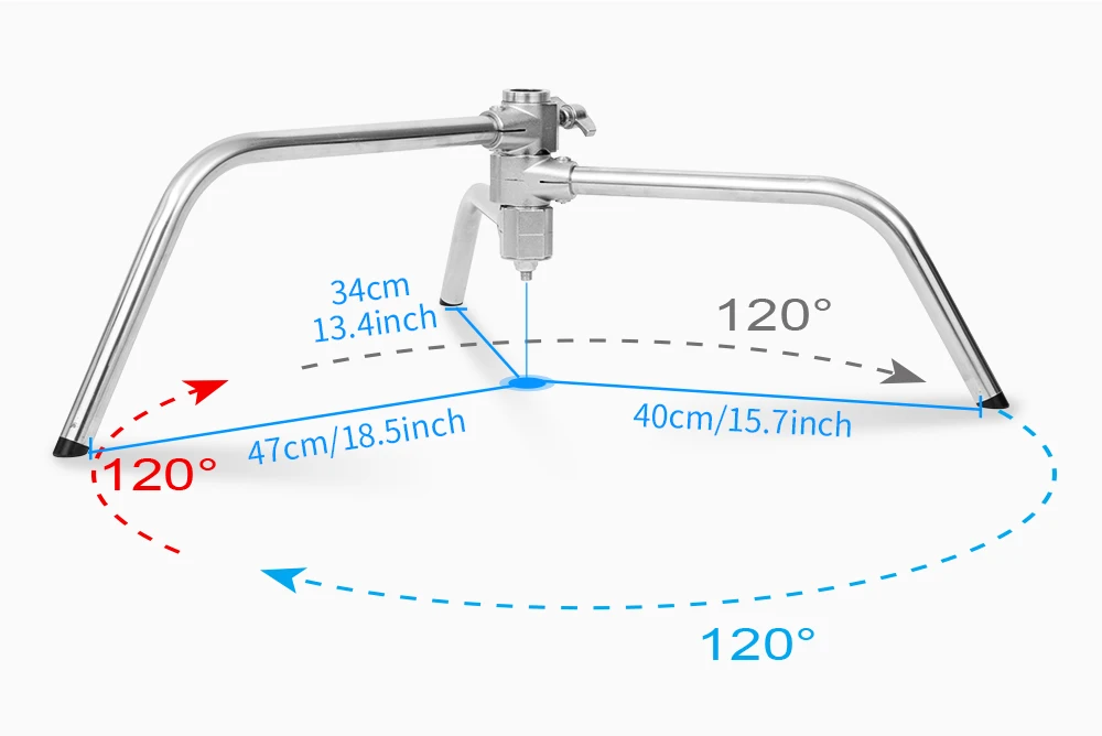 300cm C-Stand Rotatable Anti-slip Stainless Steel Light Stand Background Bracket